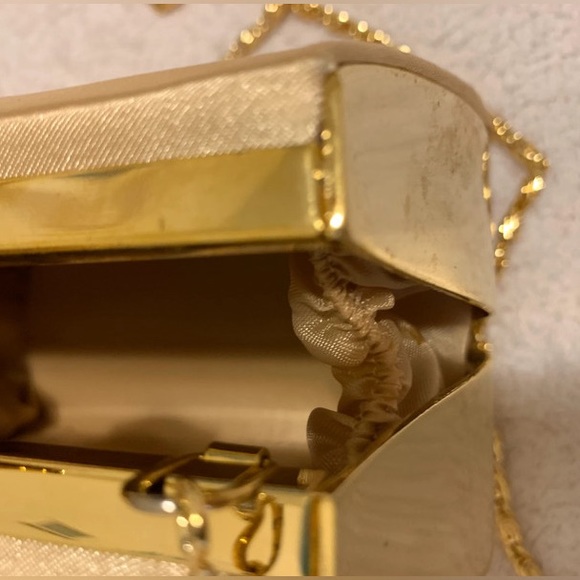 Gold Satin Clutch - Picture 16 of 16